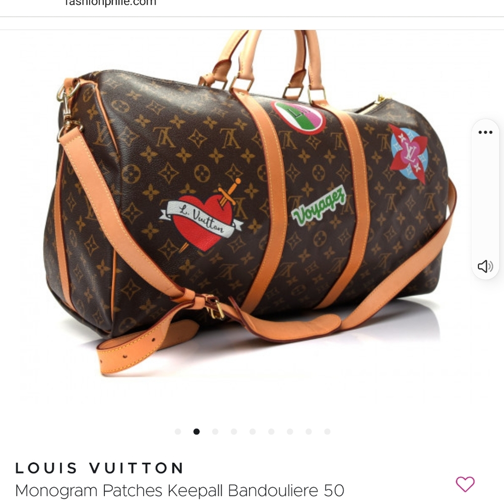 Louis Vuitton Monogram Patches Keepall Bandoulière Limited Edition 2